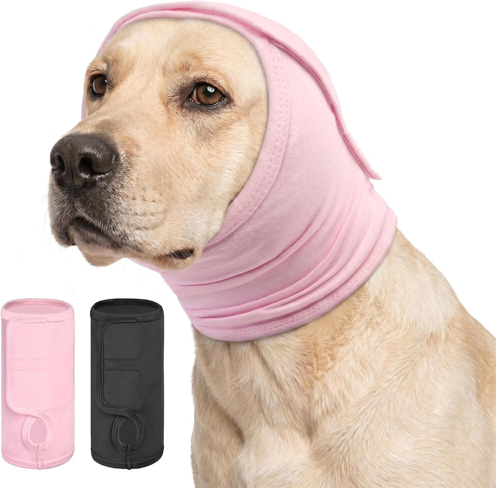 Close-up of the breathable sound-absorbing fabric on the KOESON calm canine hood.