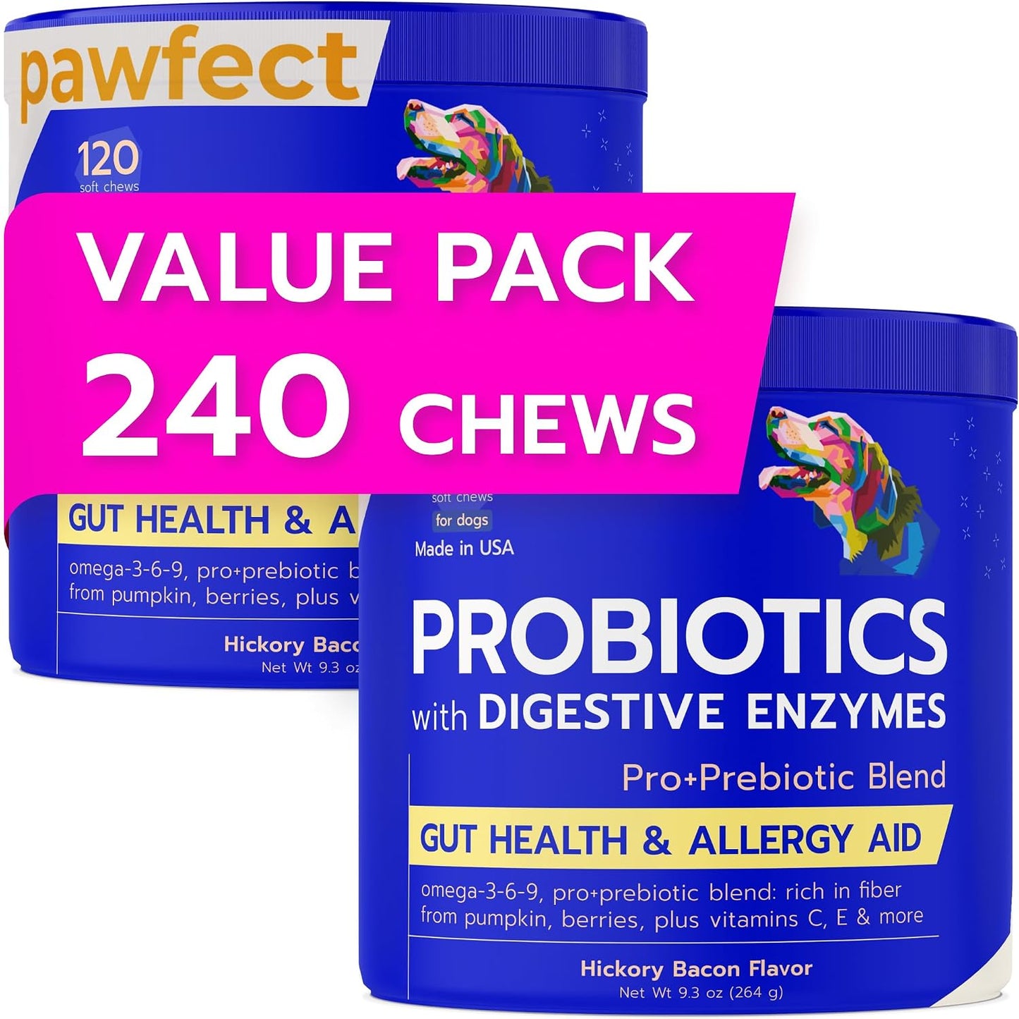 PAWFECTCHEW Coprophagia Deterrent for Dogs & Breath Aid Support - No Poo Chews for Dogs w/Probiotics, Digestive Enzymes Stop Dog Poop Eating - Stool Eating Deterrent - Made in USA - Image 10