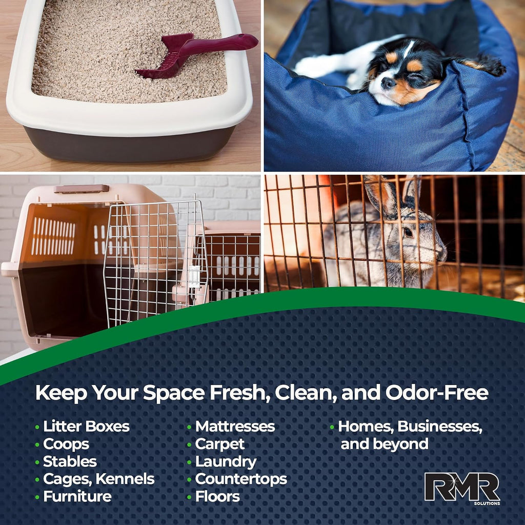 RMR Xtreme spray can showing pet odor neutralization features