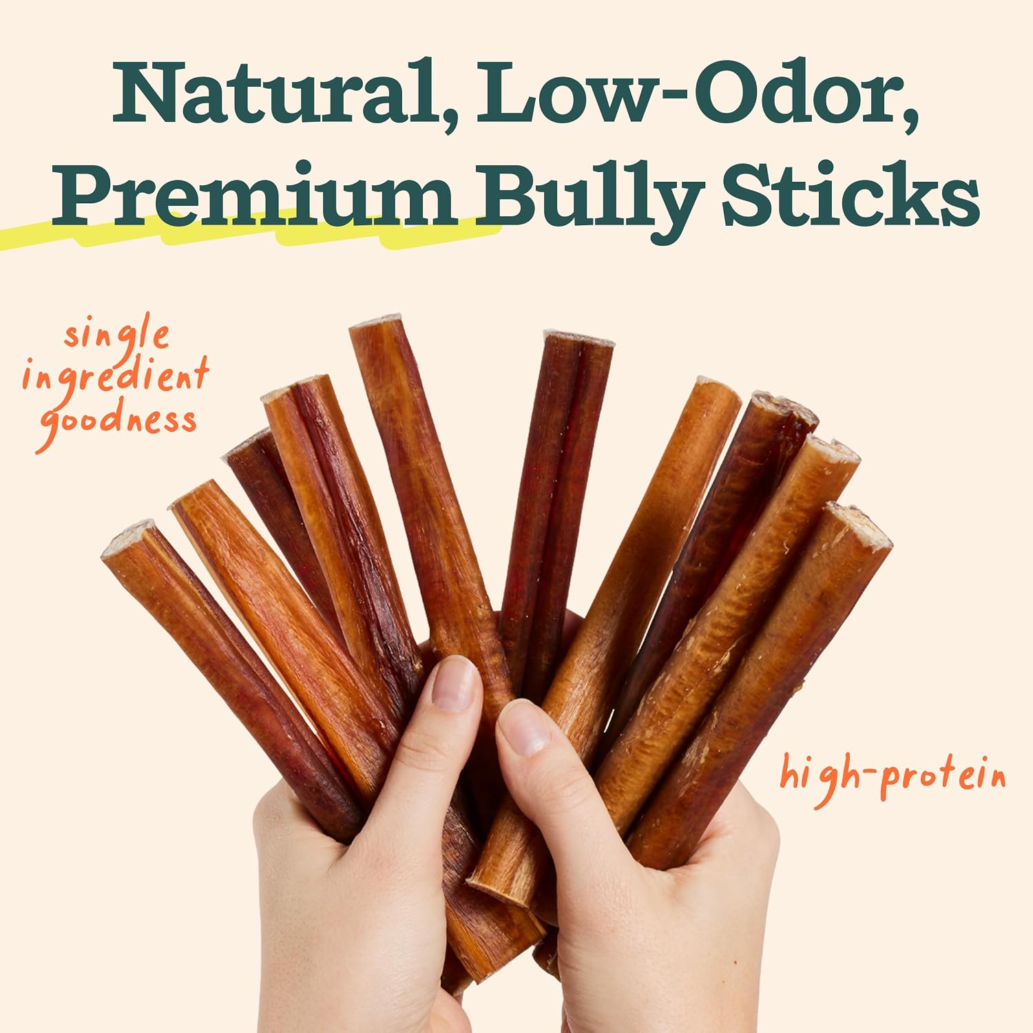 WOOF 100 percent natural beef pizzle treats for dog dental health