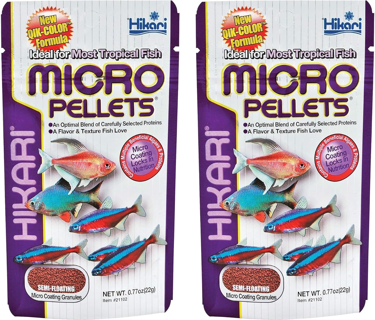 Authentic USA imported Hikari fish food packaging