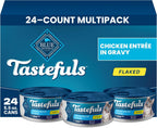 Blue Buffalo Tastefuls Flaked Adult Wet Cat Food Variety Pack (Tuna, Chicken, Fish & Shrimp), Natural Ingredients Enhanced with Vitamins, Minerals & Other Nutrients, 5.5-oz. Each (24 Cans) - Image 14