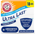Arm And Hammer Ultra Last Unscented Clumping Cat Litter box front view