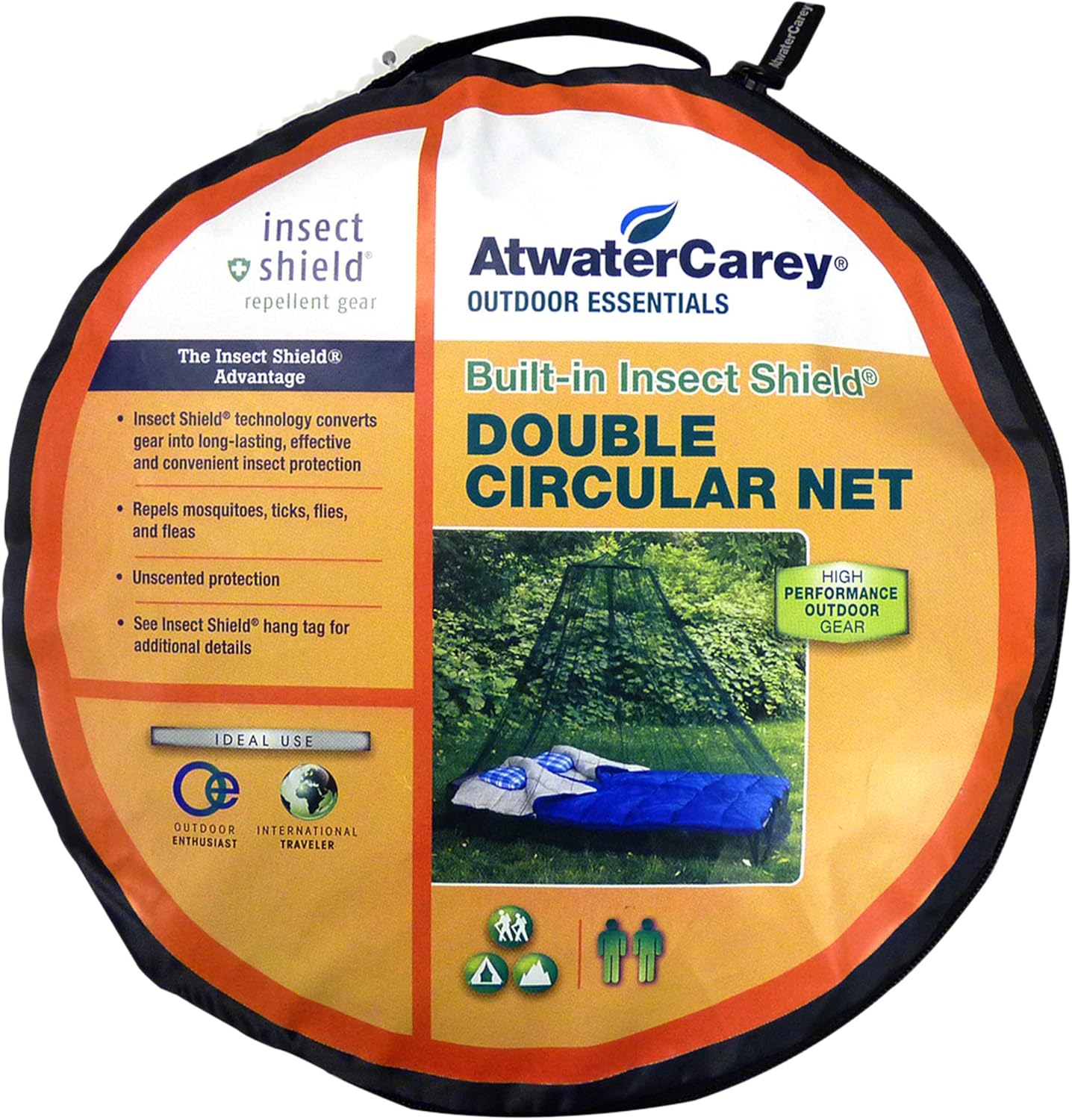 Atwater Carey double circular bed mosquito net front view