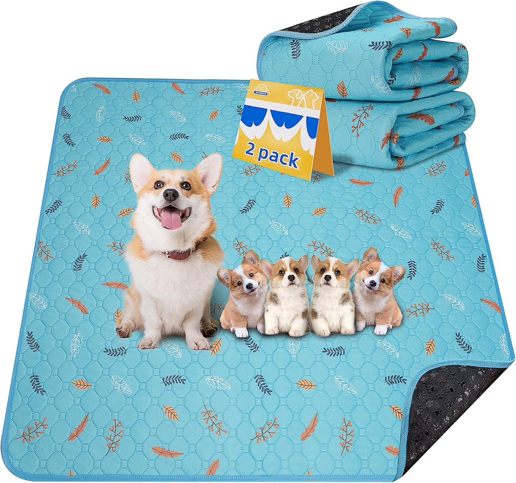 Sunheir Washable Pee Pads for Dogs , Thick Heavy Absorbency Reusable, Prevent Leakage, Waterproof , Non-Slip Pee Pads for Puppy Playpen, Crate, Whelping Box, Potty Training, Grey, 2 packs - Image 14
