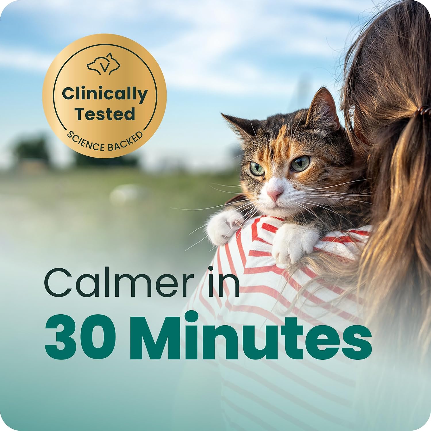 VetriScience Composure 30 bite sized chicken flavored soft chews for feline stress relief
