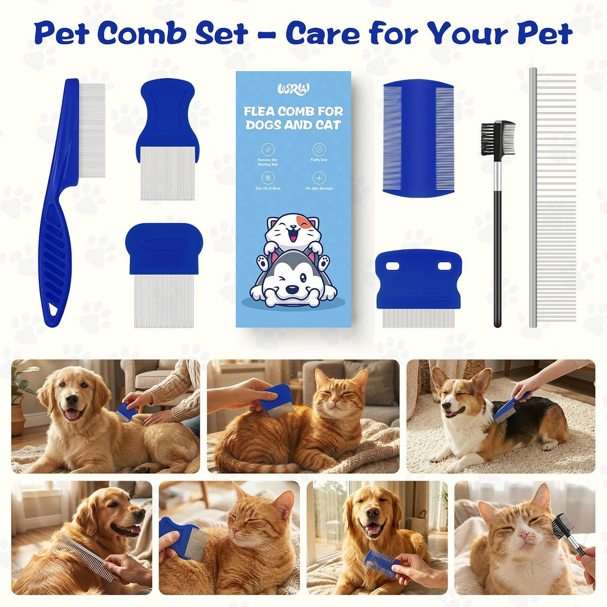 Professional pet grooming kit for all coat types
