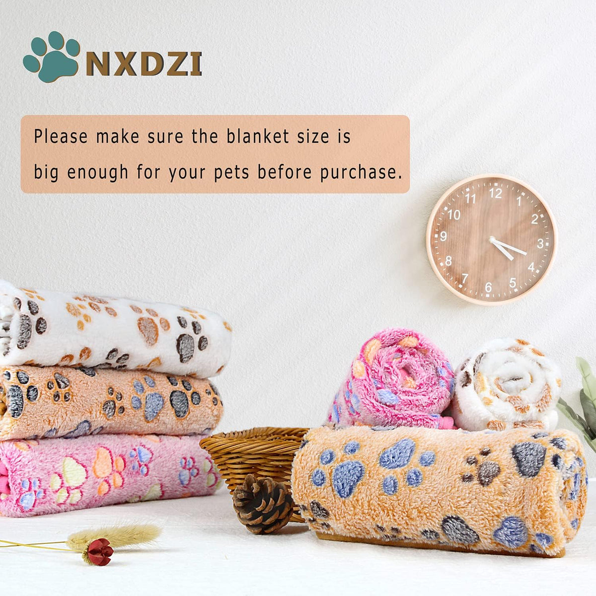 NXDZI double sided flannel fleece pet mat protecting a living room sofa