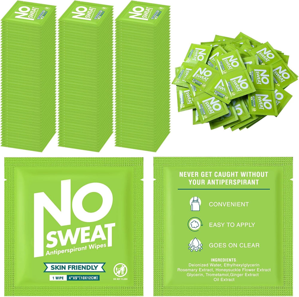Timgle 150 Pieces Mini Travel Deodorant Wipes front view packaging