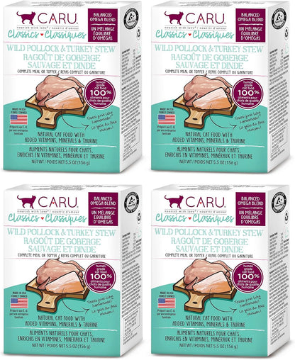 Caru - Classics Chicken & Wild Cod Stew for Cats - Healthy Functional Wet Cat Food or Food Topper - Balanced Omega Blend - 5.5 oz Cartons - Pack of 12 - Image 10