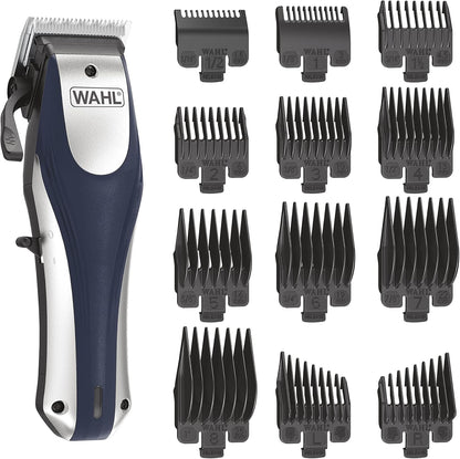 Wahl Lithium Ion Pro hair clipper kit front view showcasing ergonomic body design.