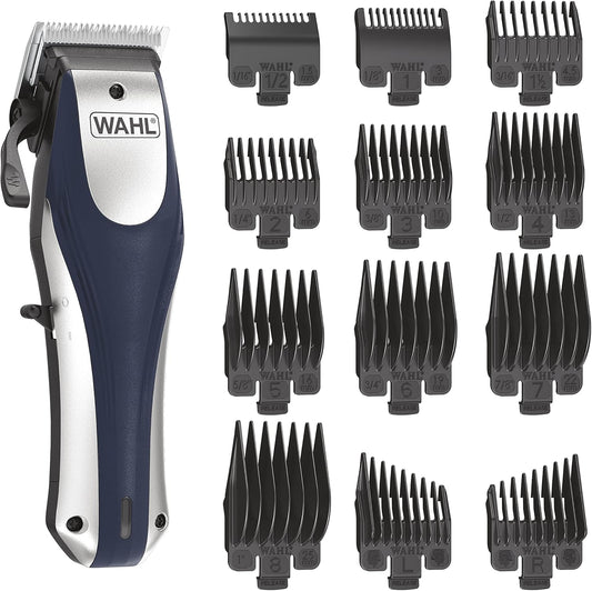 Wahl Lithium Ion Pro hair clipper kit front view showcasing ergonomic body design.