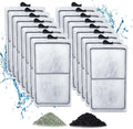 Zuqqony PF-S filter cartridges fifteen pack front view showcasing the blue filtration floss.