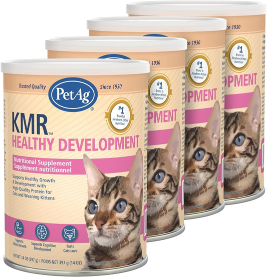 PetAg KMR Healthy Development 14 Ounces nutritional supplement bottle front view