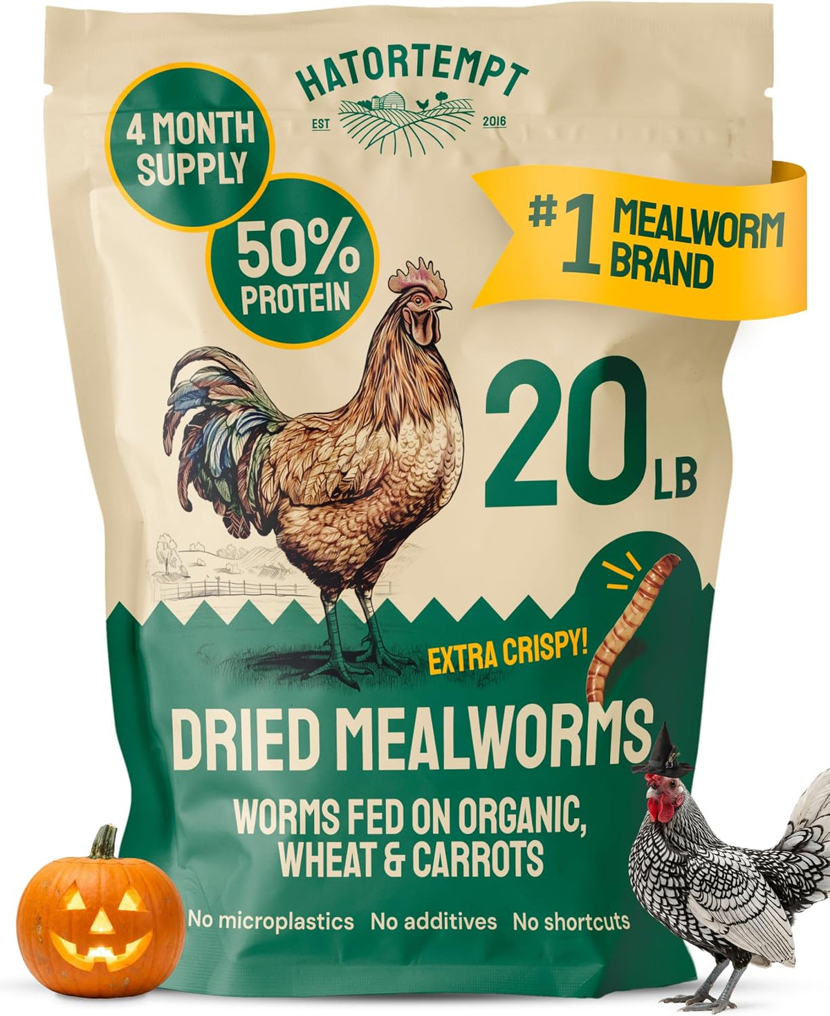 Hatortempt 5lb Dried Mealworms for Chickens & Wild Birds, Chicken Feed - Image 10