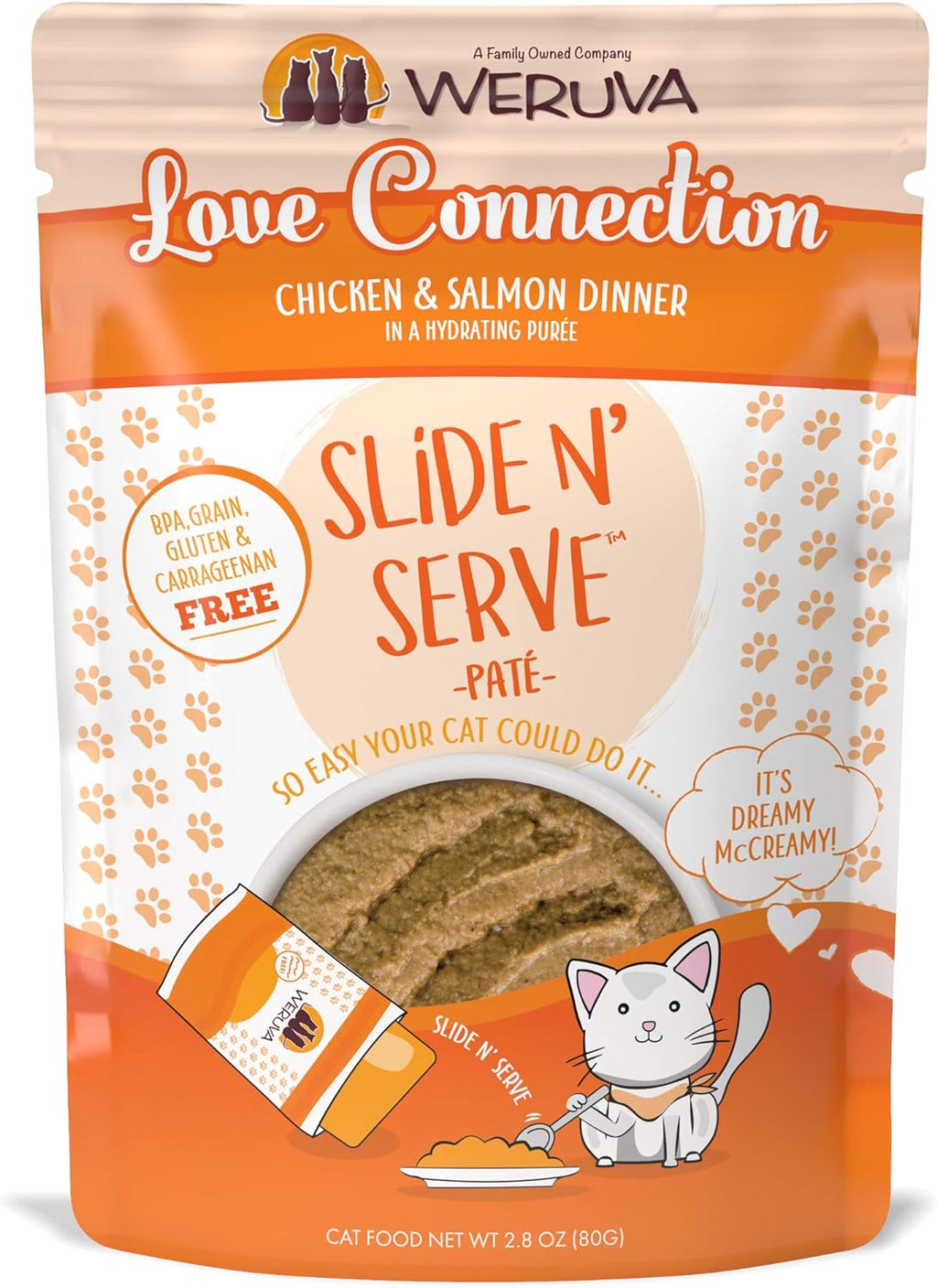 Weruva Slide N' Serve Pat Wet Cat Food, The Showcase Chowdown Variety Pack, 2.8oz Pouch, Pack of 16 - Image 12