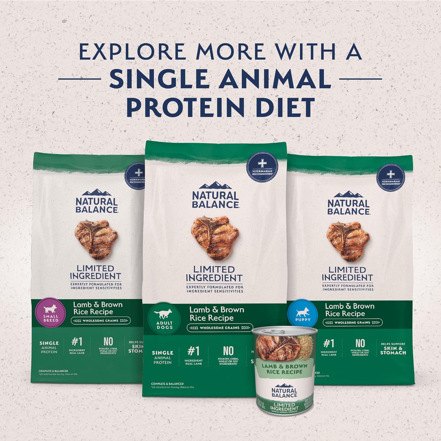 Natural Balance single source protein puppy dry food for sensitive stomachs