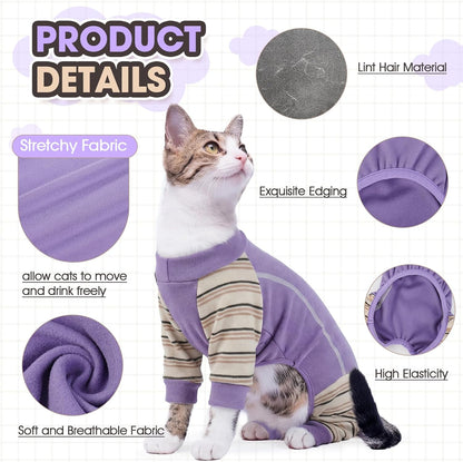 Adnikia cat pajamas stretchy fabric detail