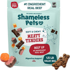 Shameless Pets eight ounce bacon flavor chewy pet treat pouch