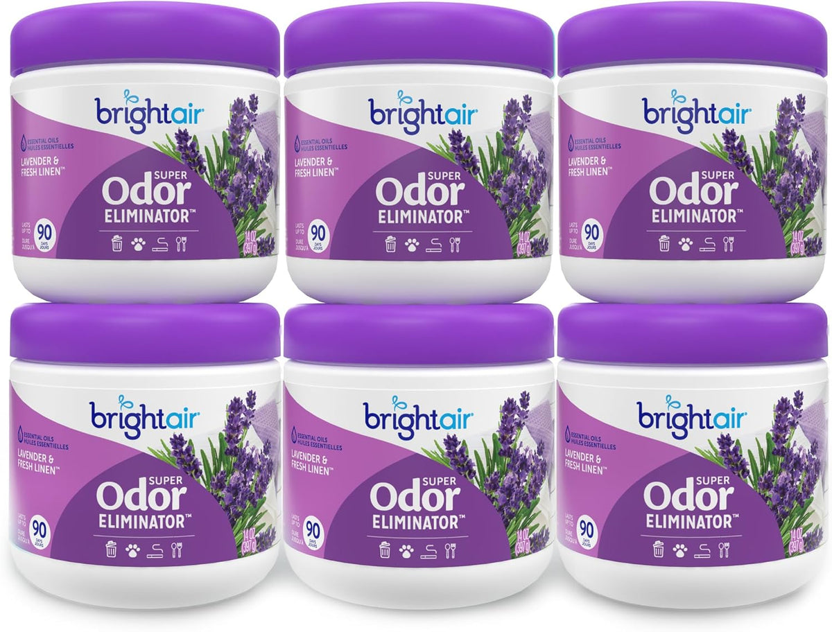 Bright Air 14 oz. Super Odor Eliminator, for Medium-Size Spaces, Cool Citrus Scent, Case of 6, Air Freshener, Natural Essential Oils, Lasts Up to 90 Days Each - Image 13