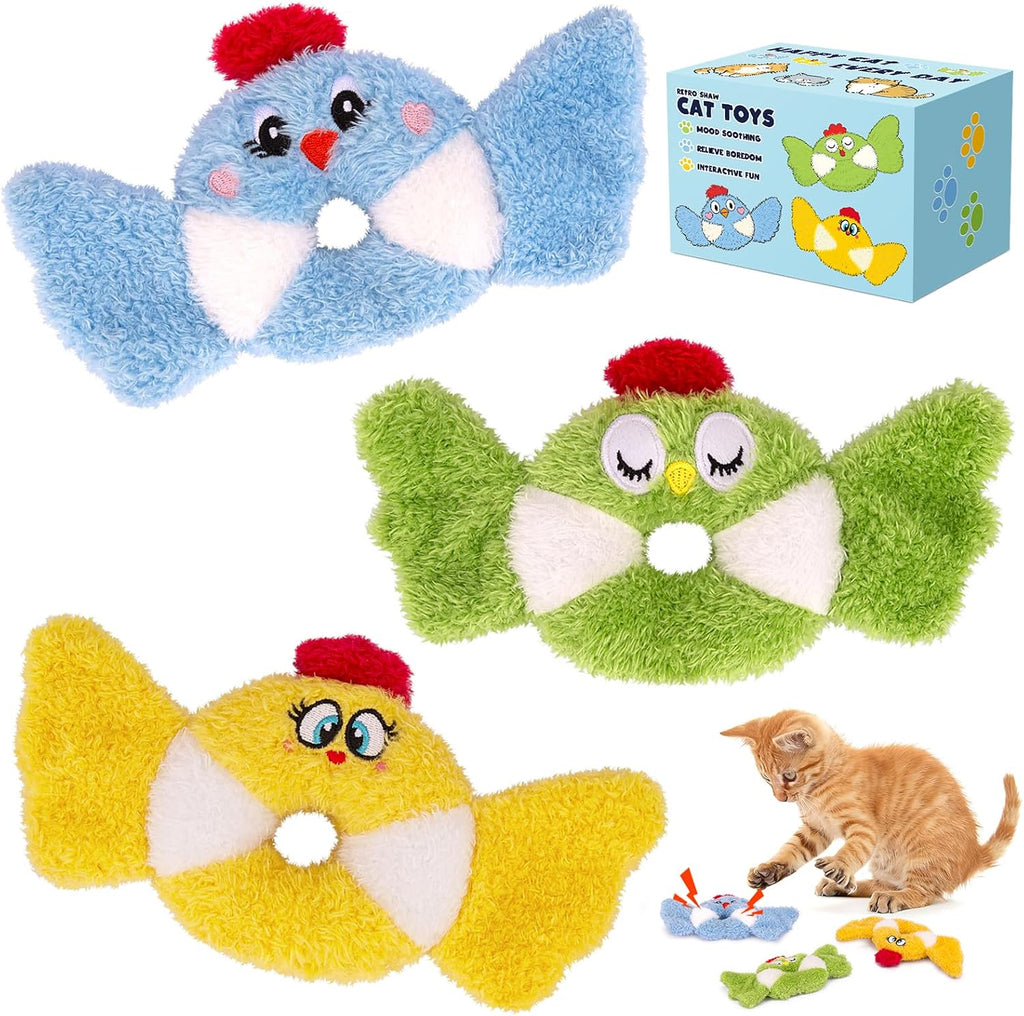 ETEKYER Catnip Cat Toys, 5 Pack, Plush Catnip Toys for Indoor Cats Kitten, Interactive Cat Nip Kitty Kicker Chew Safe Teeth Cleaning Toys, Fun Carrot Vegetable Shape - Image 9