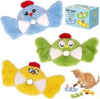 ETEKYER Catnip Cat Toys, 5 Pack, Plush Catnip Toys for Indoor Cats Kitten, Interactive Cat Nip Kitty Kicker Chew Safe Teeth Cleaning Toys, Fun Carrot Vegetable Shape - Image 9