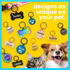 ExcelMark durable stainless steel custom engraved cat identity tag small size