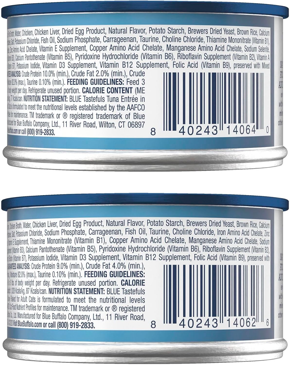 Blue Buffalo Tastefuls Chicken Entree in gravy 3 ounce can