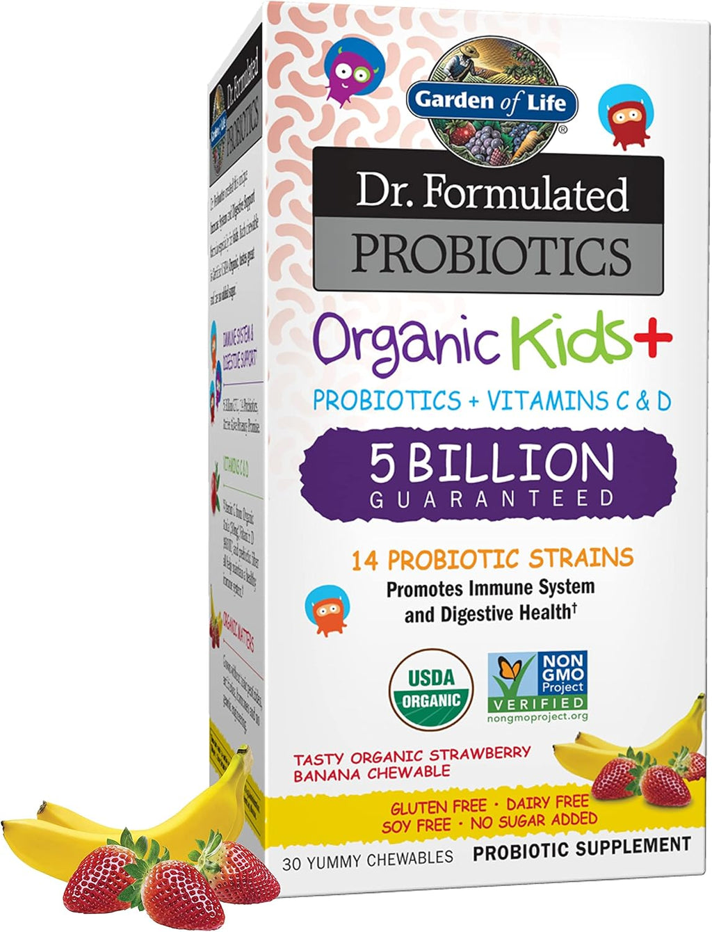 Garden of Life Dr. Formulated Kids+ Probiotics, Shelf Stable, Berry Cherry - Image 10