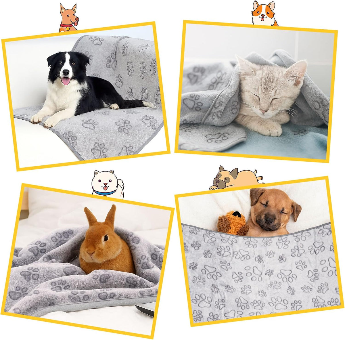 PEASUG lightweight puppy blanket folded neatly for travel comfort