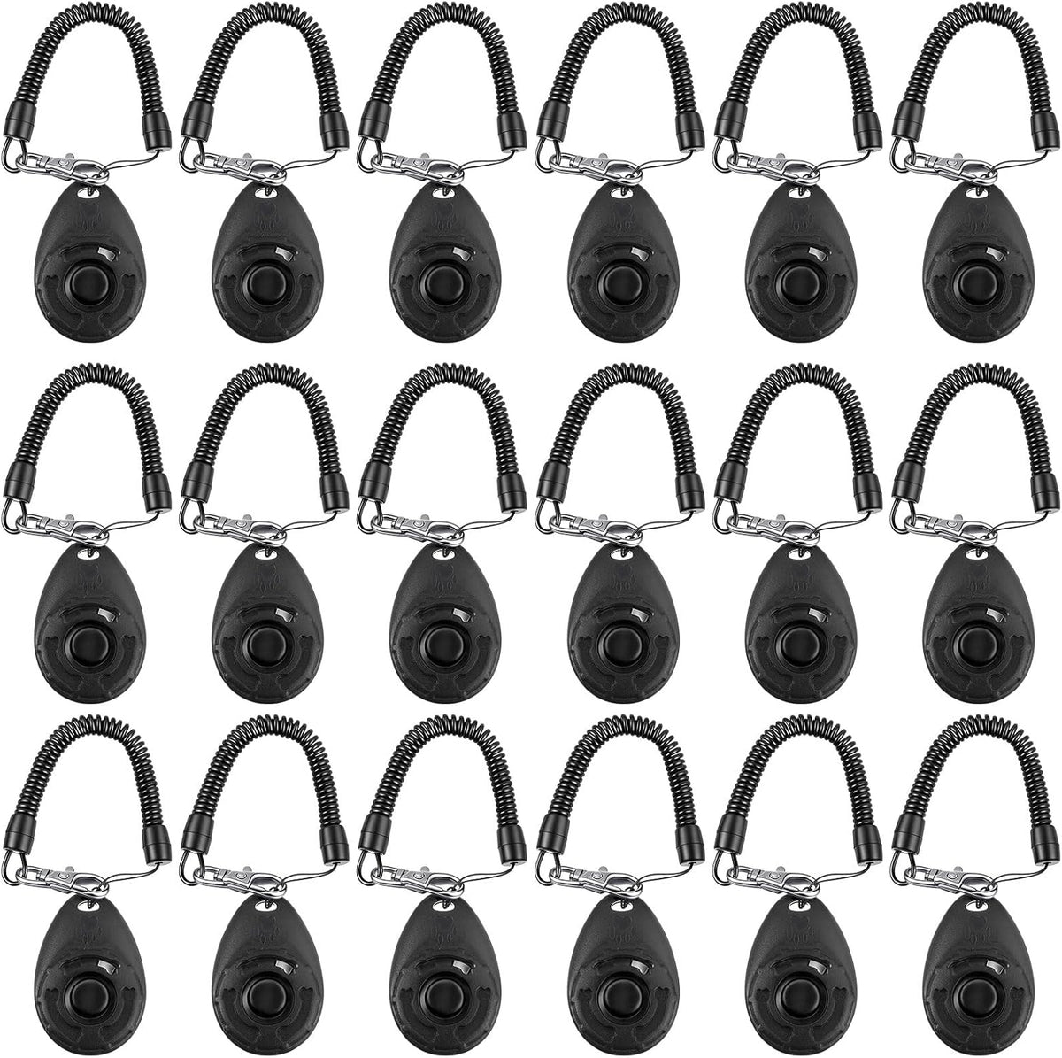 Frienda 18 Pieces Dog Training Clicker, Pet Behavioral Training Clickers with Wrist Strap for Dogs Cats Puppy Birds Horses(Multicolor) - Image 9