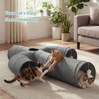 Durable Oxford fabric pet tube showing close up texture of scratch resistant material