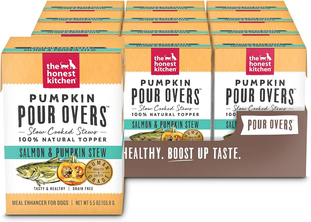 The Honest Kitchen Human Grade Pumpkin POUR OVERS Wet Toppers for Dogs (3 Pack), 5.5 oz - Variety - Image 9