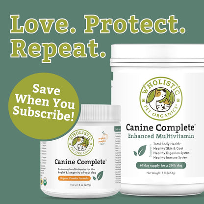 Benefits of Canine Complete multivitamin for skin and coat health