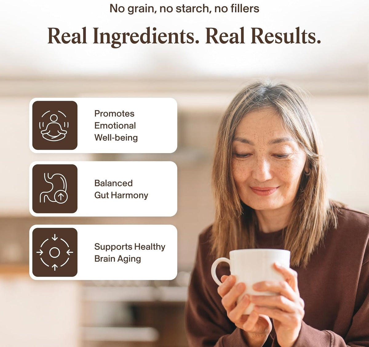 Real Mushrooms Lion's Mane Capsules, Brain, Focus and Cognition, 120ct - Image 5