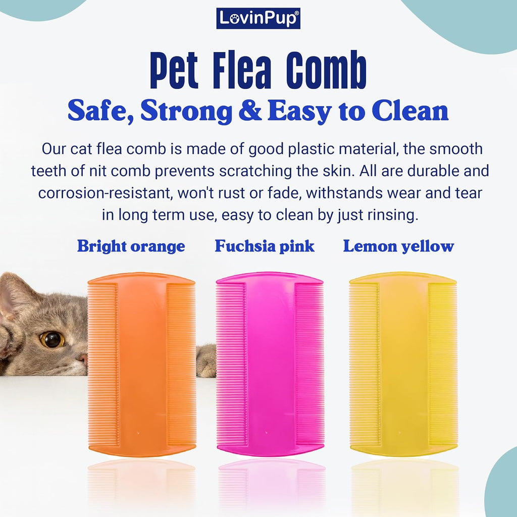 Durable plastic material detail of LovinPup flea removal tool