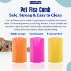 Durable plastic material detail of LovinPup flea removal tool