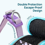 PetThem adjustable kitten harness reflective strips glowing in the dark.