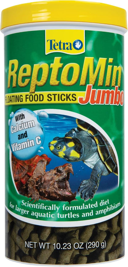 Tetra ReptoMin Jumbo Floating Food Sticks 10.23 Ounces front view container