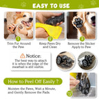 Ultra thin breathable cotton dog paw stickers shown against a white background