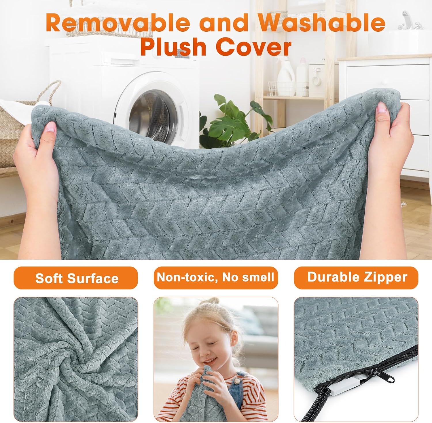 Chew resistant steel cord protection on Gasur pet heating pad