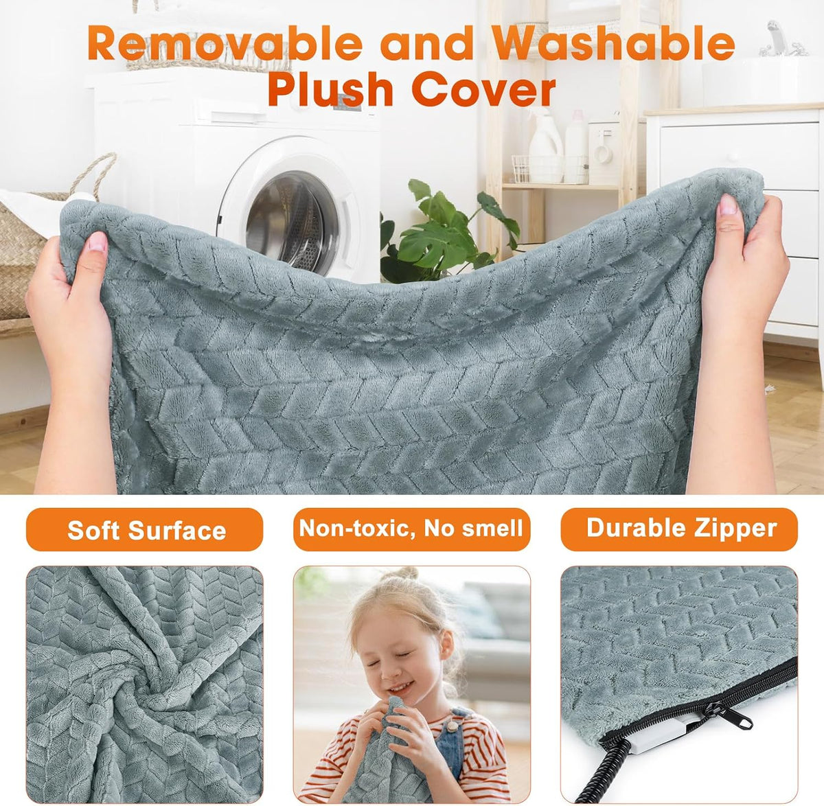 Chew resistant steel cord protection on Gasur pet heating pad