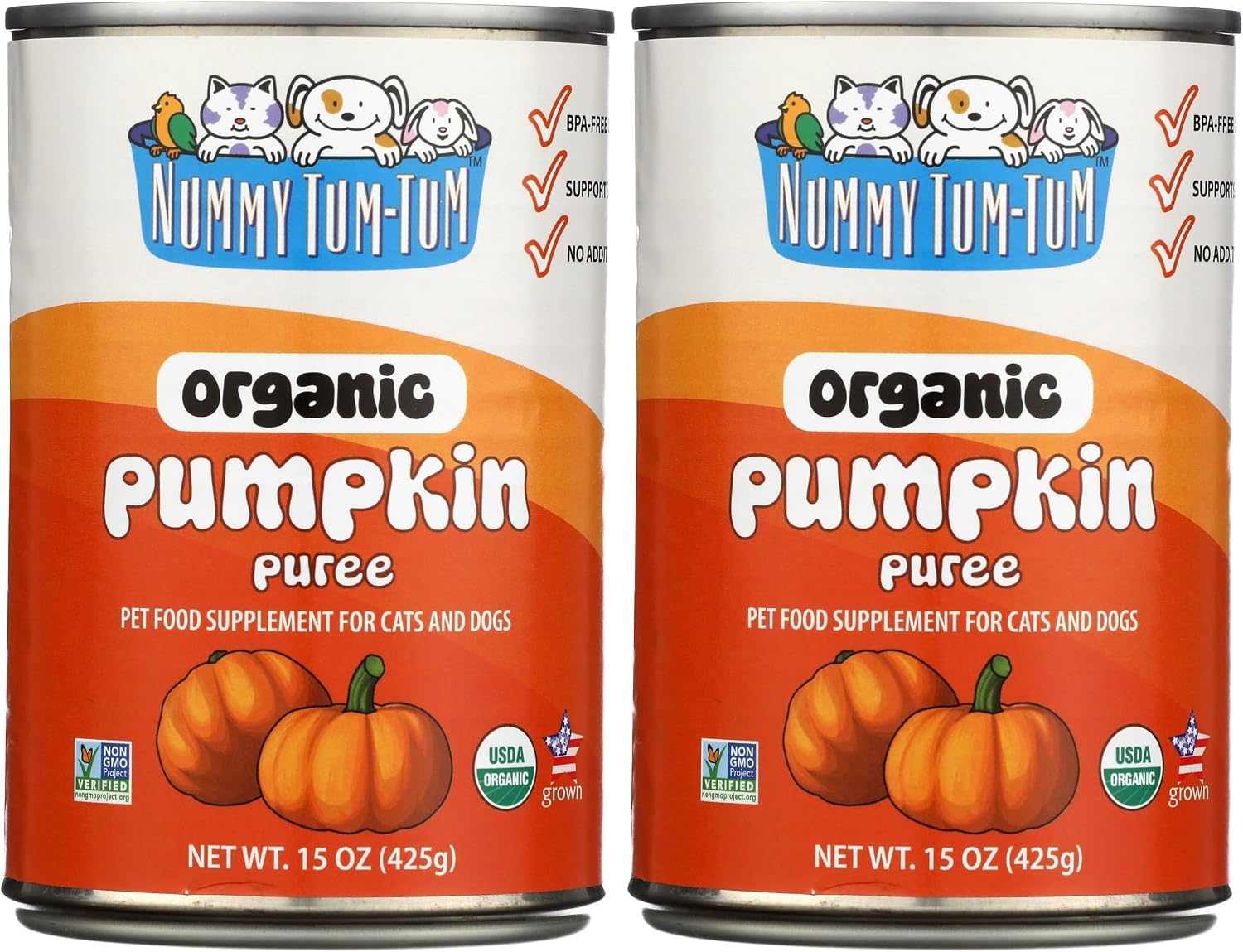 Nummy Tum Tum Organic Pumpkin For Dogs & Cats, 15 Ounce (Pack of 12) - Image 10