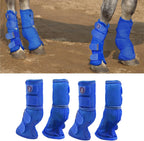 Harrison Howard Horse Fly Boots Perfect Contoured Fit Leg Guards Dense Mesh Boots with Ventilated Comfort Reliable Protection from Summer Elements Set of 4 Mint L - Image 12