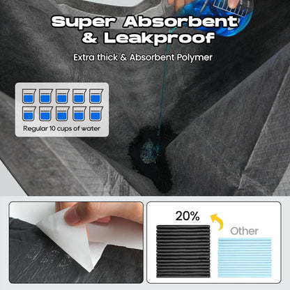 Activated charcoal technology visual highlighting effective odor control