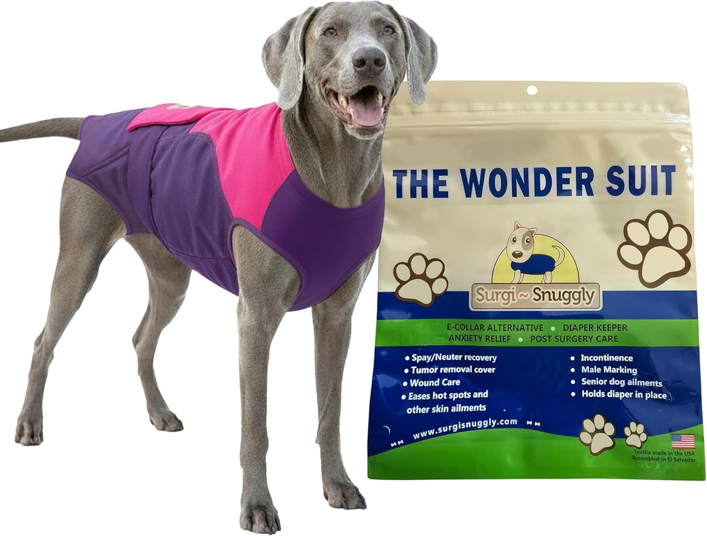 Surgi Snuggly Dog Surgery Recovery Suit - Dog Onesie for Post Surgery Recovery, Female Spay & Male Neuter - Surgical Suit for Dogs, E-Collar Cone Alternative, Double Blue - Large Long - 21" - 24" (EC) - Image 14