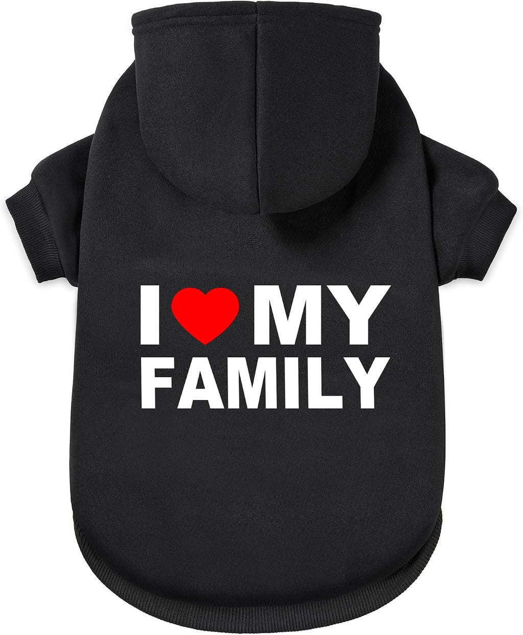 Dog Sweater Dog Hoodie Cold Weather Coat Hooded Sweatshirt for Puppies,Cats, Small Medium Large Dogs (Black (I Love My Dad), Large/X-Large) - Image 11
