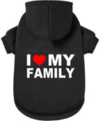 Dog Sweater Dog Hoodie Cold Weather Coat Hooded Sweatshirt for Puppies,Cats, Small Medium Large Dogs (Black (I Love My Dad), Large/X-Large) - Image 11