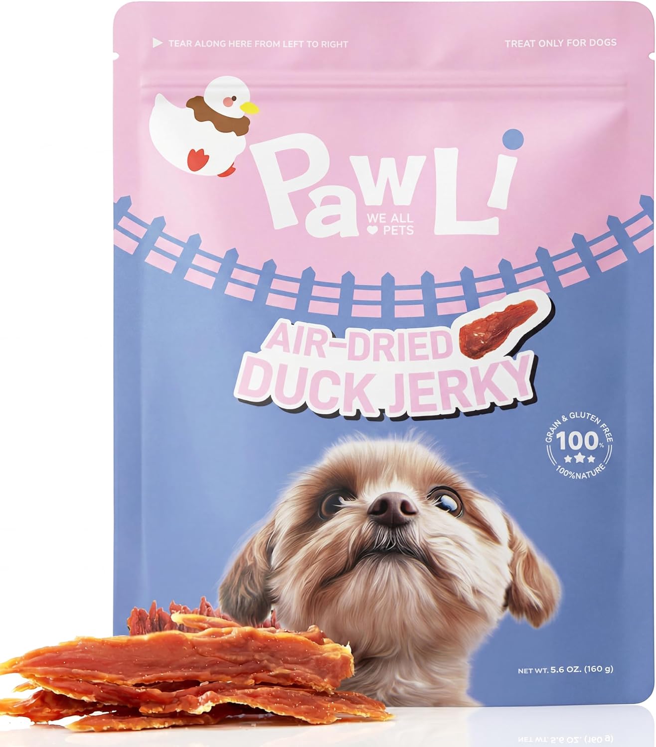 PAWLI Air-Dried Chicken Jerky Dog Treats 160g, 100% Natural, High-Protein, Grain & Gluten-Free, Single Ingredients, Complete & Balanced (Chicken Jerky) - Image 13