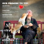 Back label of Primalvore chicken bone broth showing clean ingredients list